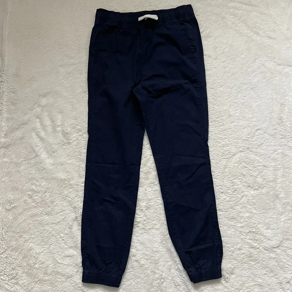 The Childrens Place Jogger Stretch Twill Navy/Tan Utility Casual 12 Set of 2